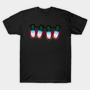 Puerto Rico Flag Xmas Lights T-Shirt